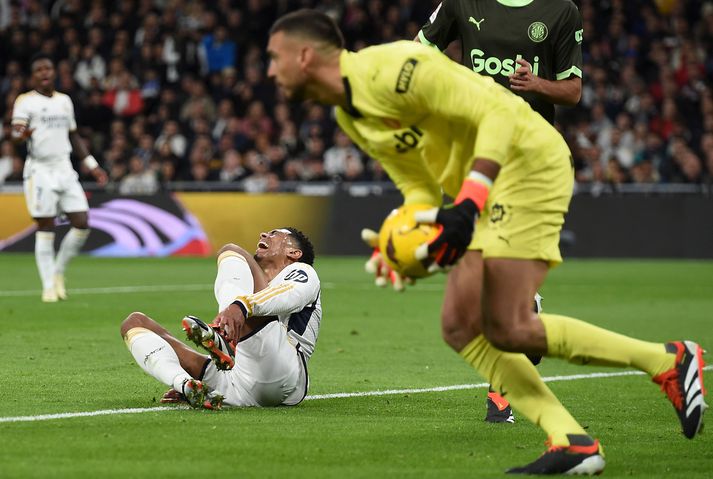 Jude Bellingham engist um eftir að hafa verið tæklaður í leik Real Madrid og Girona.