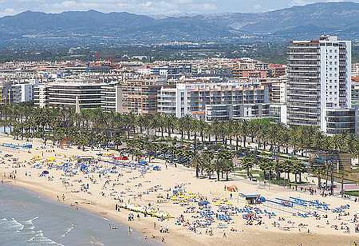 Strönd Golden Sands í Búlgaríu. Þangað flykkjast Íslendingar væntanlega í sumar.