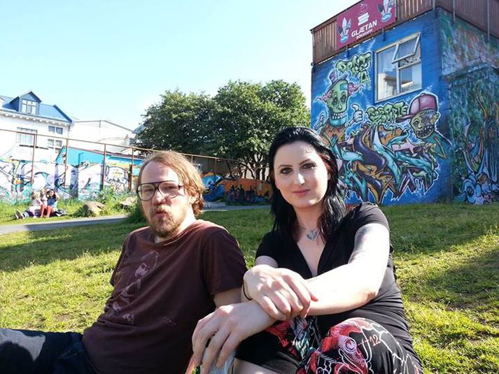 ,,Þessi mynd er tekin í Hjartagarðinum sælla minninga síðastliðið sumar."