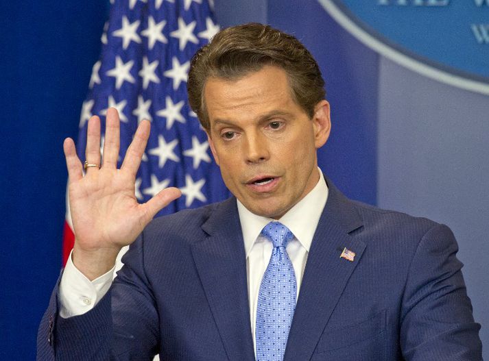 Anthony Scaramucci veifar nú bless eftir stuttan en litríkan feril sem samskiptastjóri Hvíta hússins.