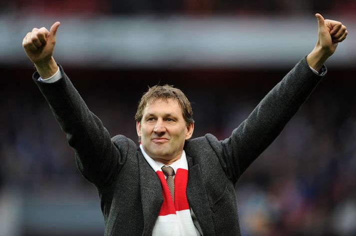 Tony Adams var mikill harðjaxl og fyrirliði Arsenal til margra ára.