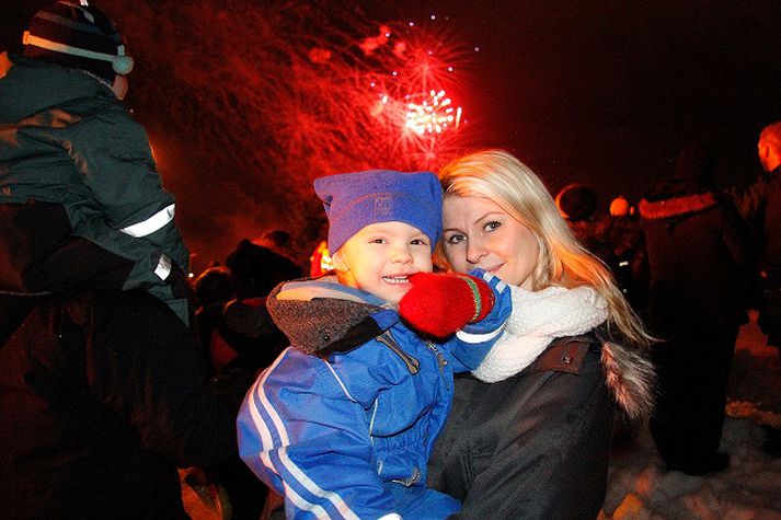 Það var mikið um að vera á Selfossi í kvöld.