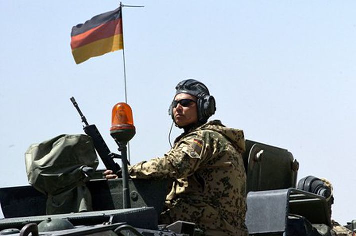 Þýskur hermaður í Afganistan.