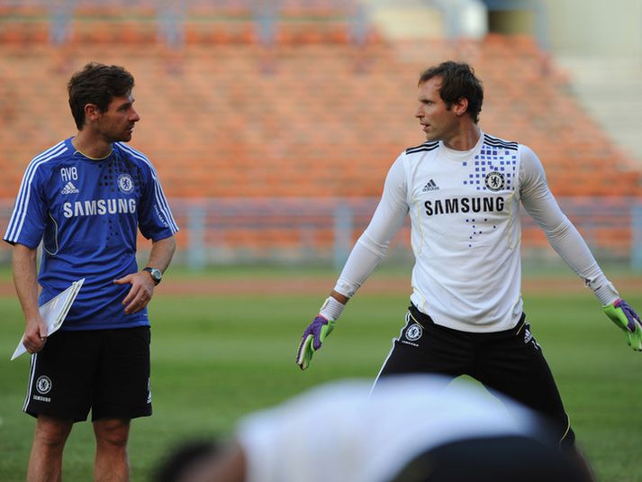 Petr Cech og Andre Villas-Boas.