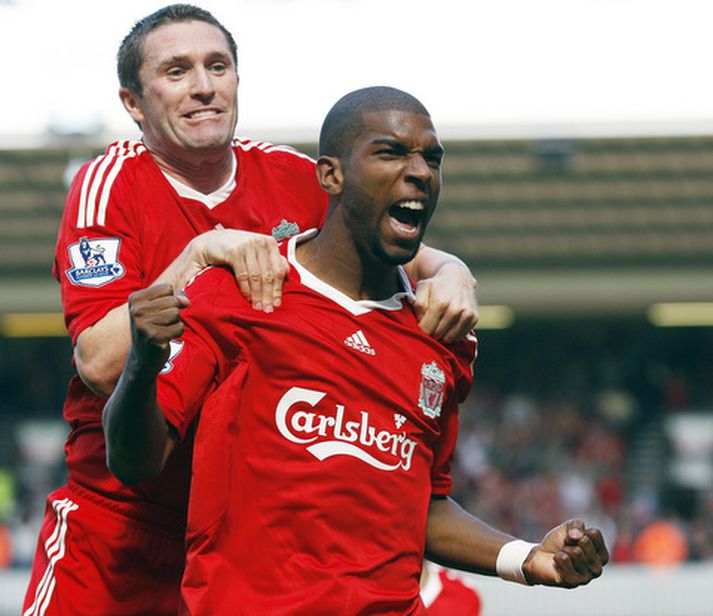 Ryan Babel skoraði sigurmark Liverpool í fyrri leiknum.