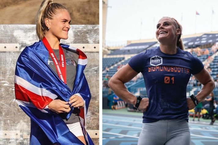 Katrín Tanja Davíðsdóttir og Sara Sigmundsdóttir.