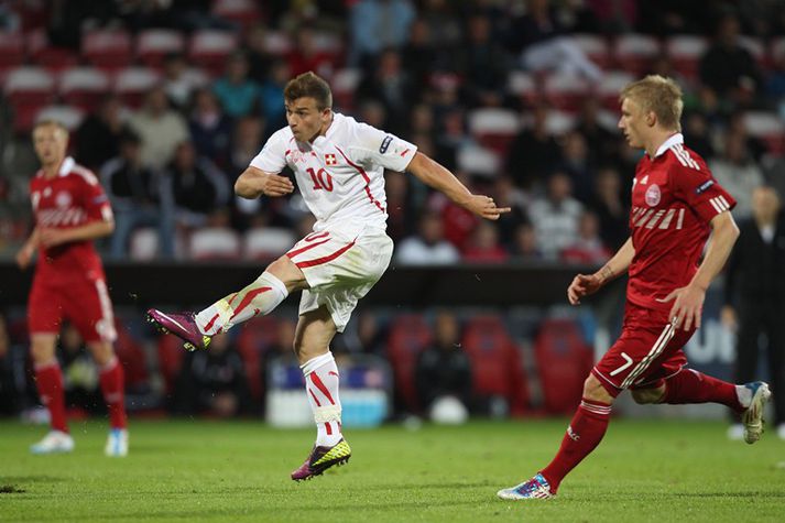 Shaqiri framherji Svisslendinga er skotglaður leikmaður