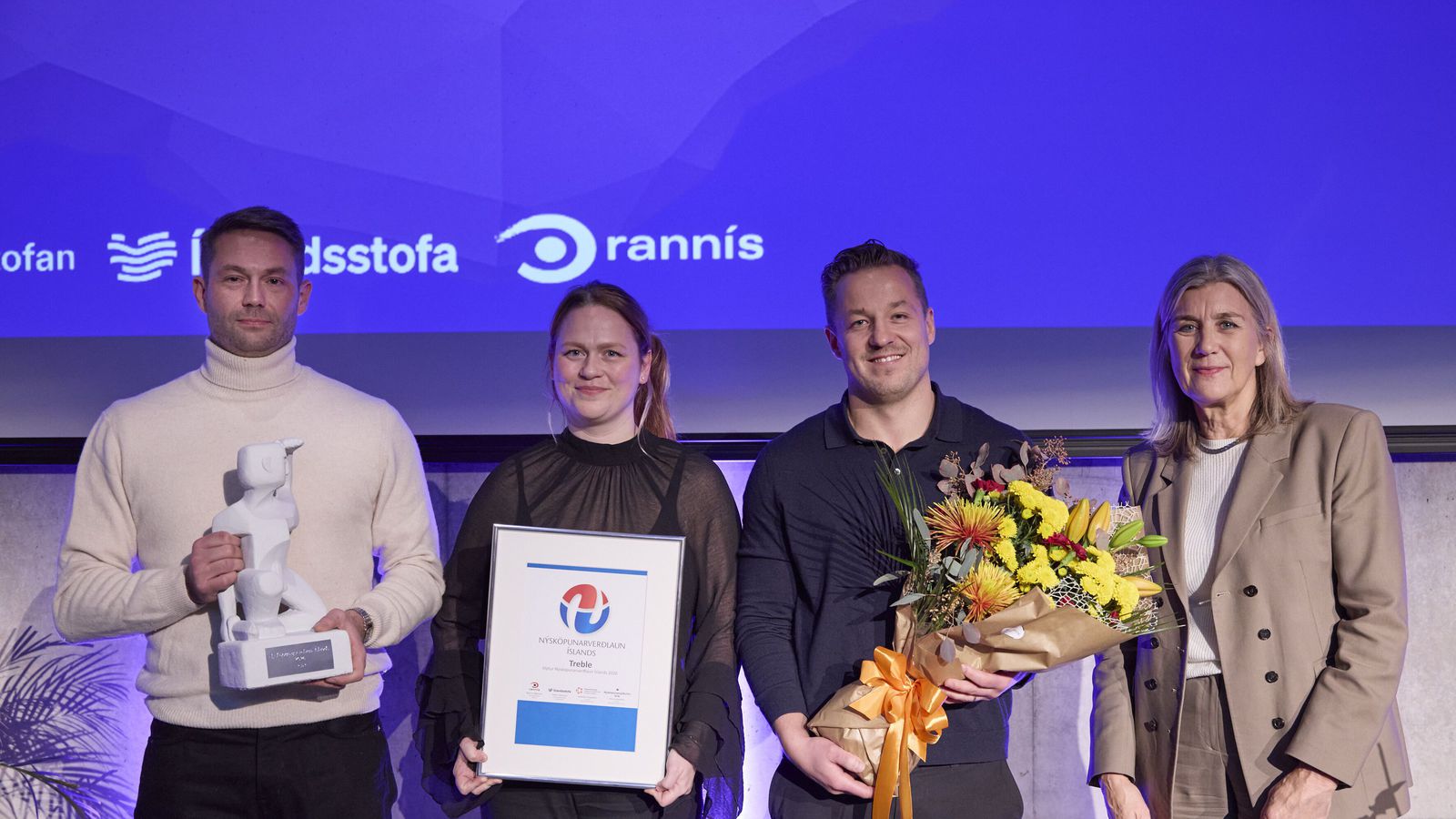 Treble hlaut Ný­sköpunar­verð­launin