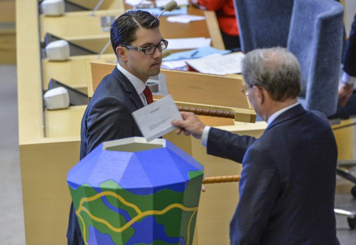 Jimmie Åkesson er formaður Svíþjóðardemókrata.