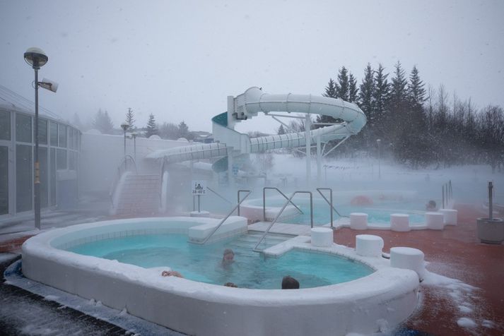 Árbæjarlaug swimming pool.