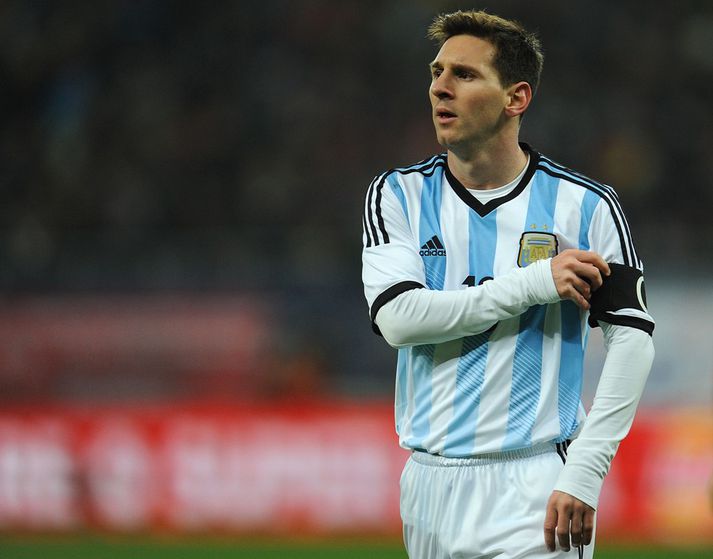 Lionel Messi í landsleik.