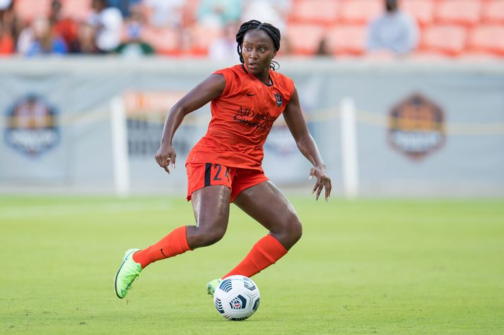 Jamia Fields í leik með Houston Dash.