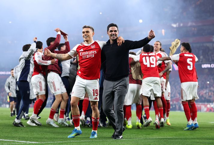 Arsenal, undir stjórn Mikel Arteta, er Englandsmeistari í fótbolta tímabilið 2025/2026
