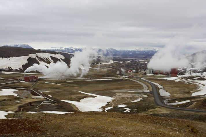Krafla við Mývatn.