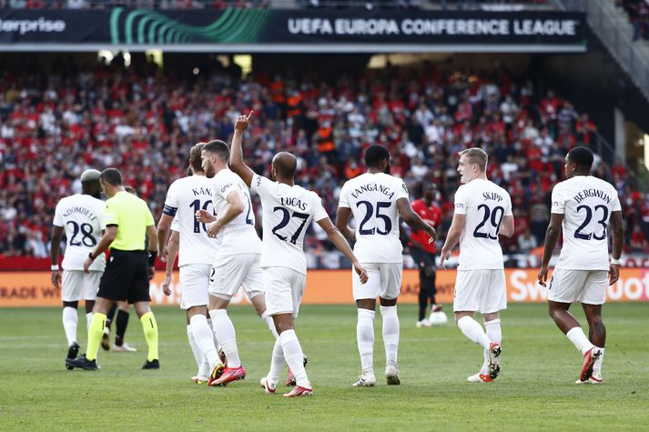 Tottenham getur ekki mætt Rennes í Sambandsdeild Evrópu í kvöld.