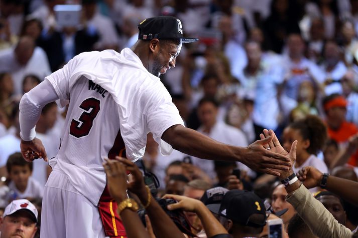 Dwyane Wade vann þrjá NBA-titla með Miami Heat.