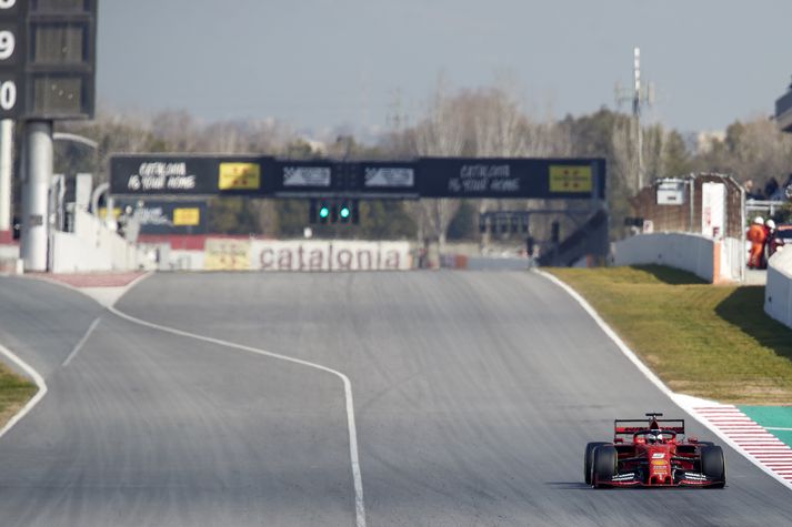 Vettel í Barcelona.