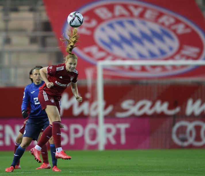 Glódís Perla Viggósdóttir spilaði allan leikinn í hjarta varnar Bayern.