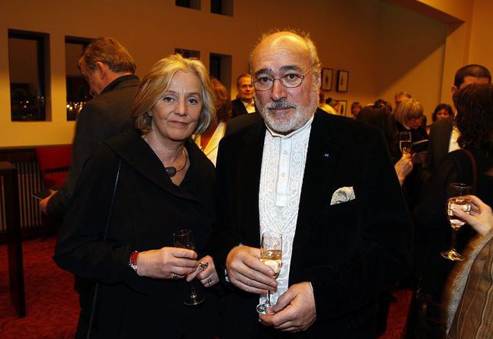 Hjónin Baltasar Samper og Kristjana á frumsýningu Gerplu í leikstjórn sonar þeirra, Baltasars Kormáks, árið 2010.