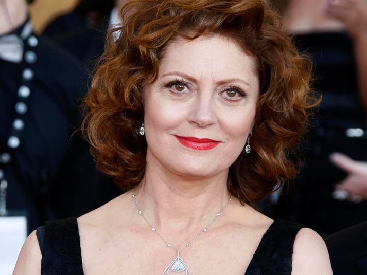 Susan Sarandon hefur heillast af íslenskri list síðustu daga.