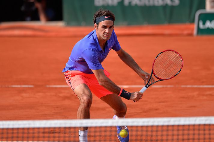 Roger Federer í eldlínunni.
