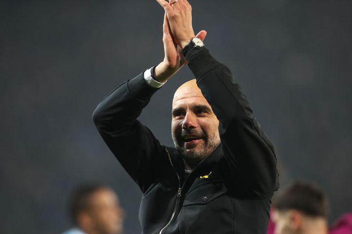 Guardiola eftir sigurinn í gær.