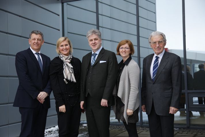 Guðmundur Jóh. Jónsson, Helga Árnadóttir, Benedikt Jóhannesson, Marta Kristín Lárusdóttir og Árni Vilhjálmsson. Á myndina vantar Hildi Dungal.
