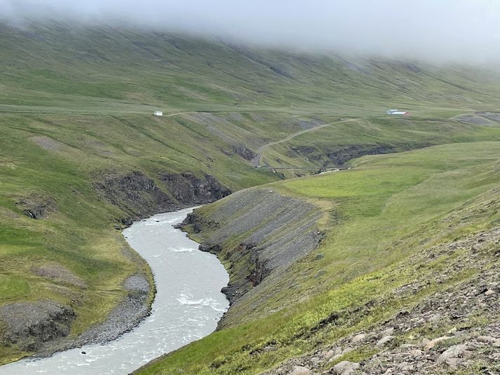 Austari-Jökulsá í Austurdal í Skagafirði. Neðar sameinast áin Vestari-Jökulsá og saman verða þær að Héraðsvötnum.