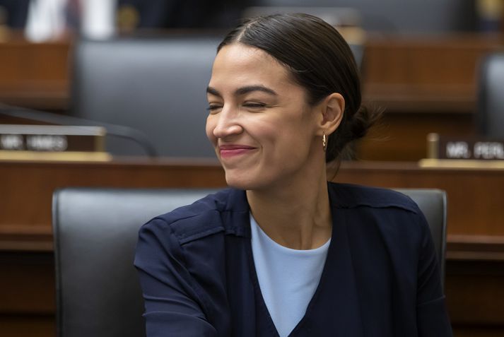 Ocasio-Cortez er á meðal róttækra þingmanna demókrata sem náðu kjöri í þingkosningum í fyrra.