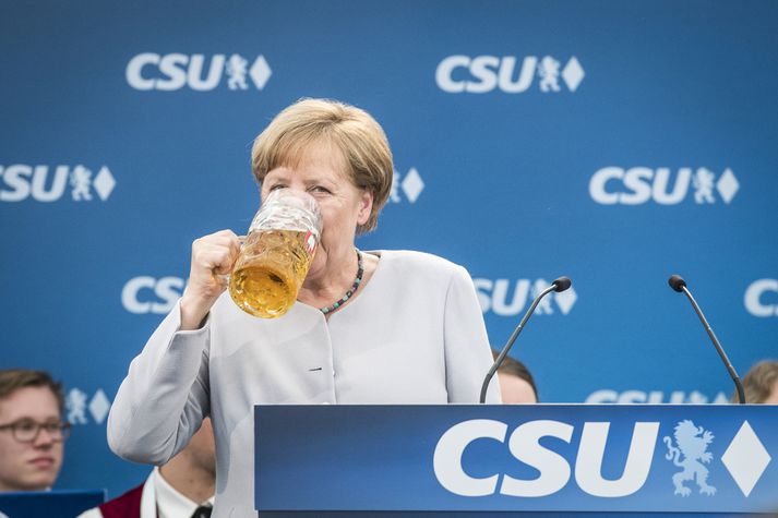 Merkel skolaði ummælunum niður með einum hrímuðum.