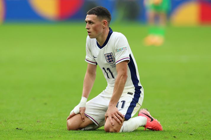 Phil Foden er einn af þeim leikmönnum sem hafa ekki náð að sýna það sama með enska landsliðnu á EM og við þekkjum til þeirra með félagsliðunum þeirra.