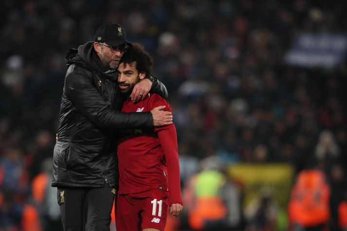 Klopp og Salah.