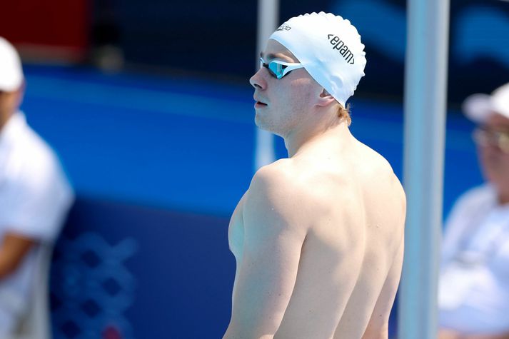Snorri Dagur Einarsson náði átjánda besta tímanum í 50 metra bringusundi.