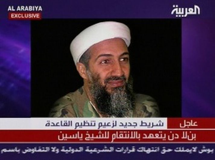 Hljóðupptakan með Osama bin Laden var spiluð á arabísku sjónvarpsstöðinni Al Jazeera í janúar.