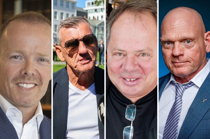 Frá vinstri eru þeir Arnar Þór Jónsson, lögmaður hópsins, Sigfús Aðalsteinsson, Gústaf Níelsson og Baldur Borgþórsson.