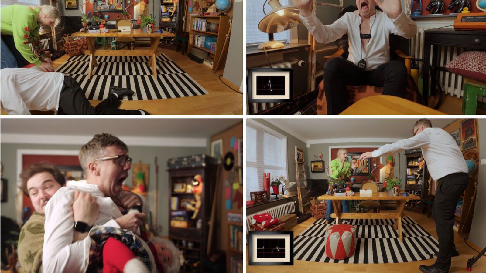 Jóhann Al­freð með púls­mæli og fékk að finna fyrir því