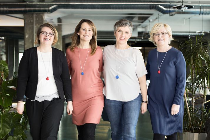 Hulda Bjarnadóttir, Brynja Baldursdóttir, Gunnhildur Óskarsdóttir og Birna Einarsdóttir. 