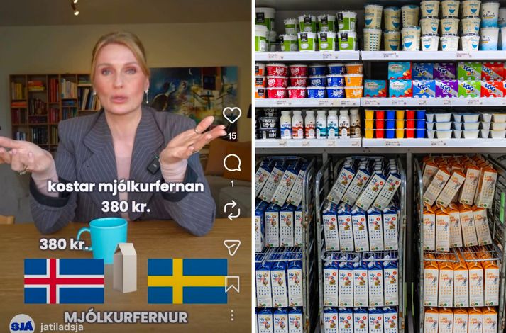 Blaðamaður náði skjáskoti úr myndskeiðinu áður en því var eytt.