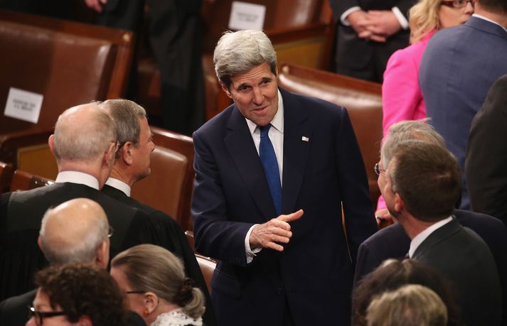 John Kerry, utanríkisráðherra Bandaríkjanna, er afar ánægður með þennan samning.