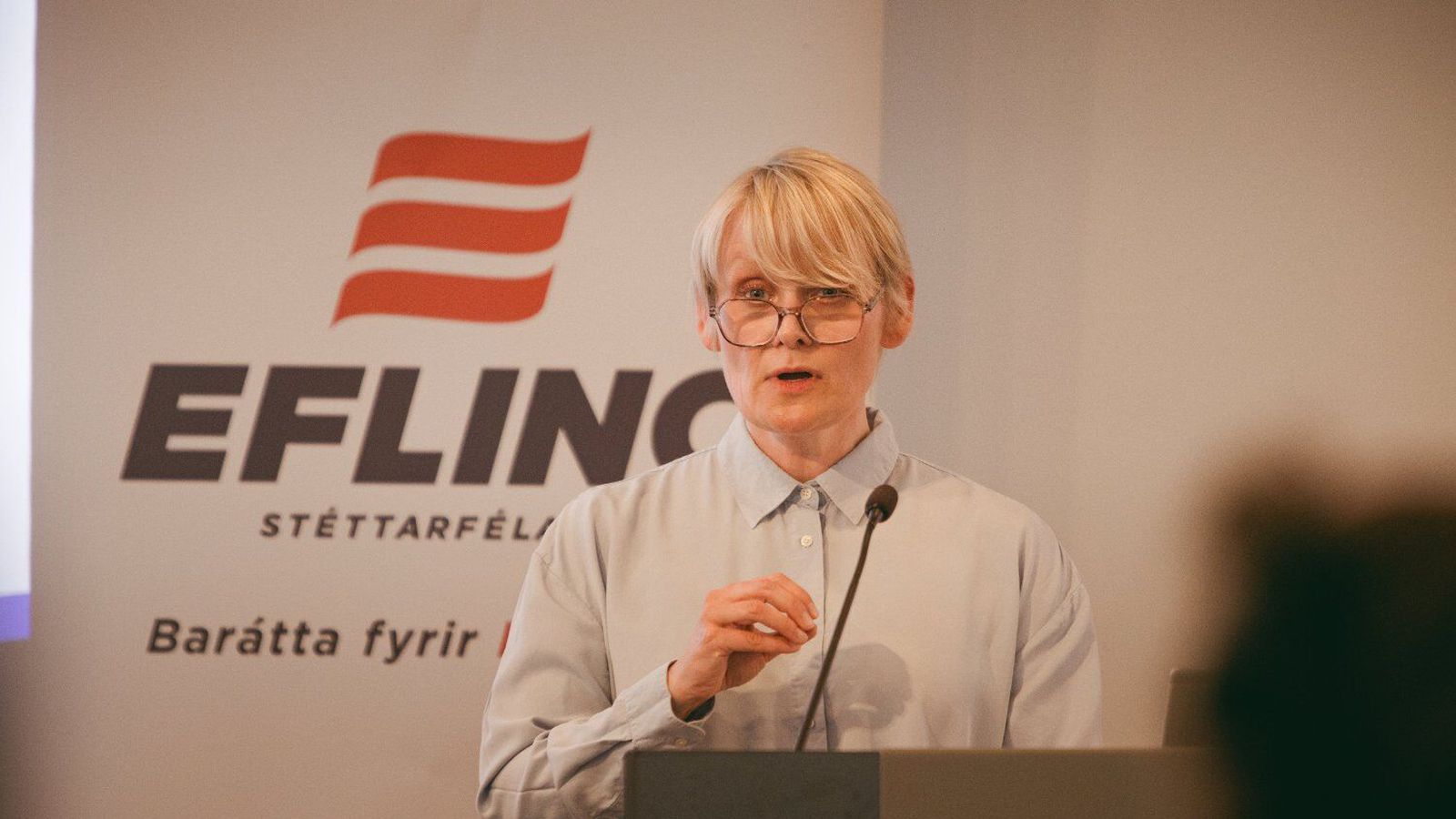 Sól­veig Anna endur­kjörinn for­maður