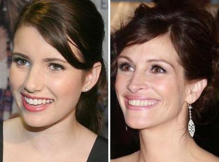 Emma Roberts og Julia Roberts.
