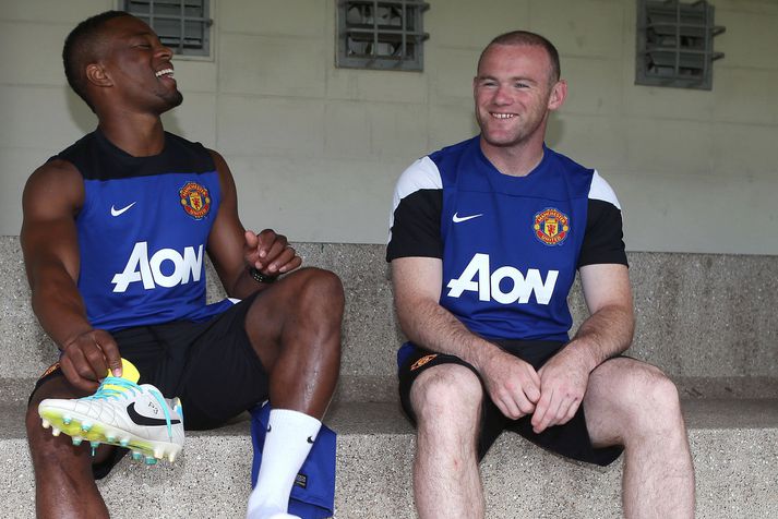 Patrice Evra og Wayne Rooney