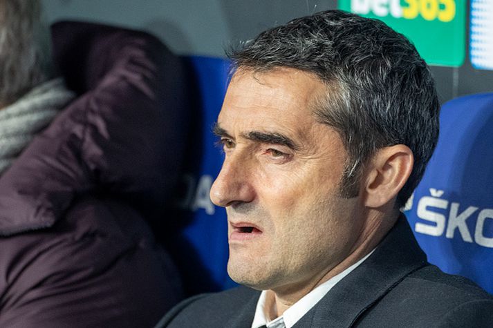 Ernesto Valverde, þjálfari Barcelona.