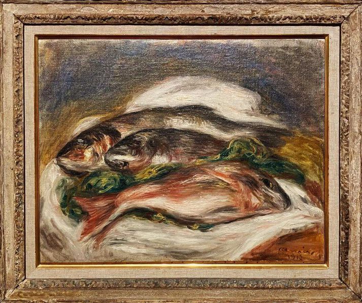 Les Poissons, eða fiskarnir, eftir Pierre-Auguste Renoir er þekktasta verkið sem þjófarnir tóku. 