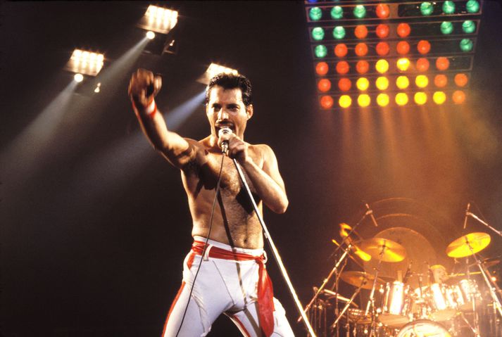 Freddie Mercury gerði garðinn frægan sem söngvari hljómsveitarinnar Queen.