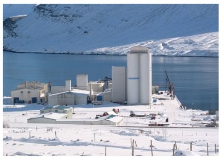 Fiskimjölsverksmiðjan á Neskaupstað. Myndin er á vefsíðu Síldarvinnslunnar.