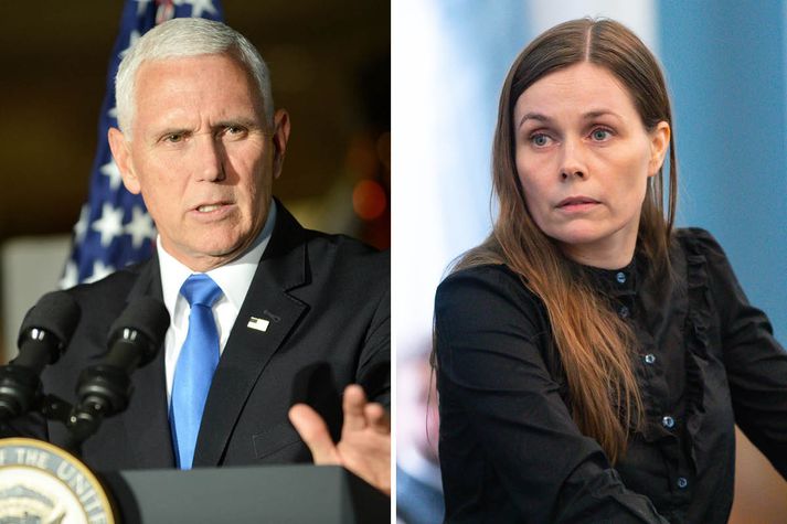 Katrín Jakobsdóttir, forsætisráðherra, verður ekki viðstödd þegar Mike Pence, varaforseti Bandaríkjanna, kemur til landsins.