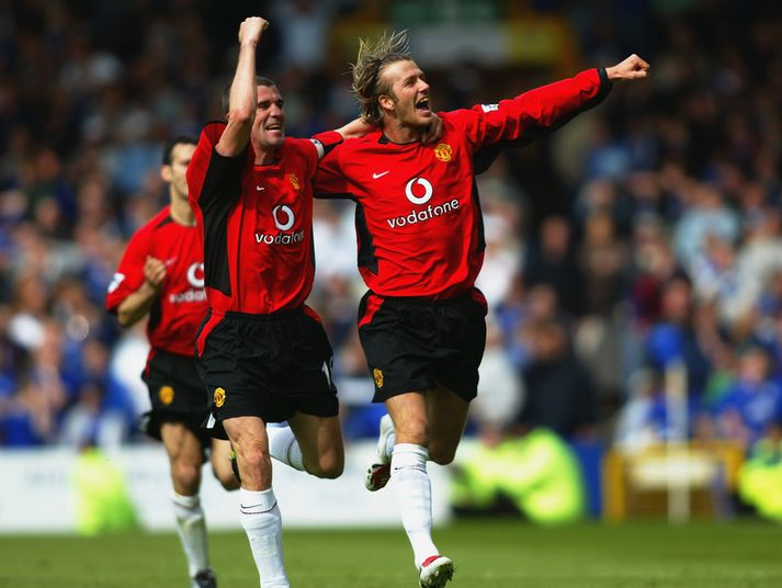 David Beckham lék síðasta í Englandi árið 2003.