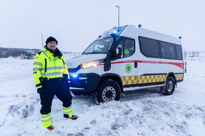 Frá lokunarpósti á Suðurlandsvegi við borgarmörkin. Myndin er úr safni.