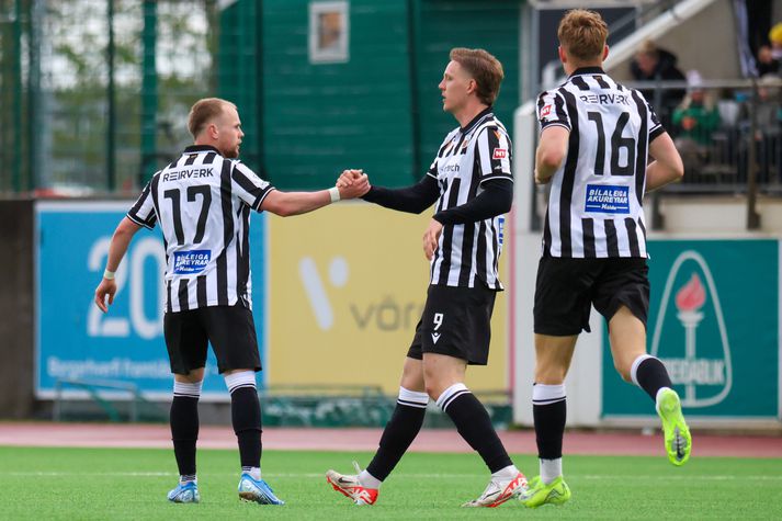 Eiður Gauti Sæbjörnsson var hetja KR-inga í gærkvöldi. Mynd úr leik fyrr á tímabilinu.